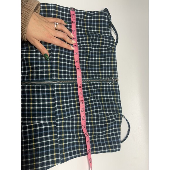AEROPOSTALE Womens Small Plaid Zip Front Dress Spaghetti Strap Dark Academia Y2K - Picture 8 of 9